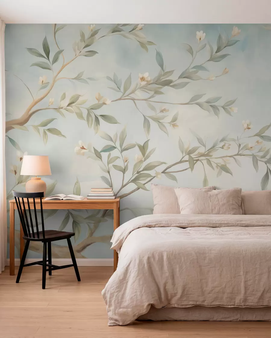 wall murals A branch with flowers w05677