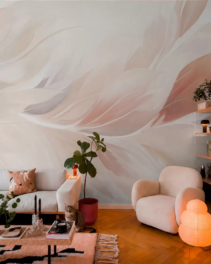peintures murales Plumes w05763