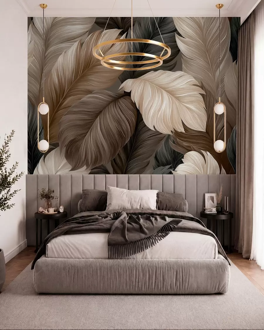 peintures murales Plumes w05767
