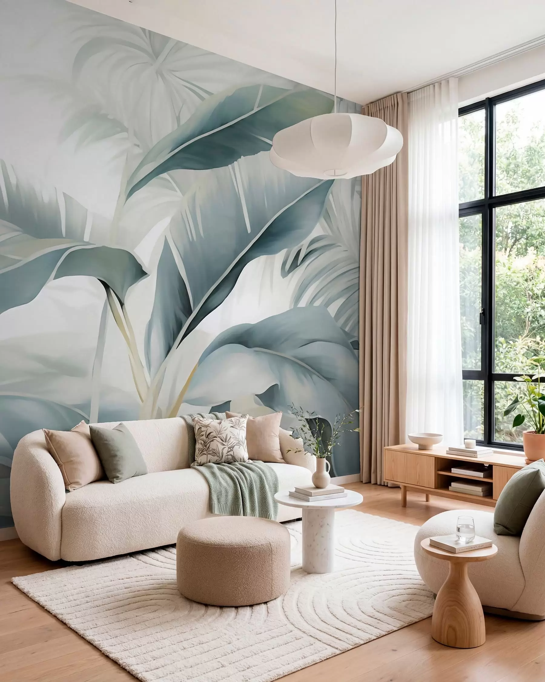 Wall Mural Photo Wallpaper Long banana leaves w05775