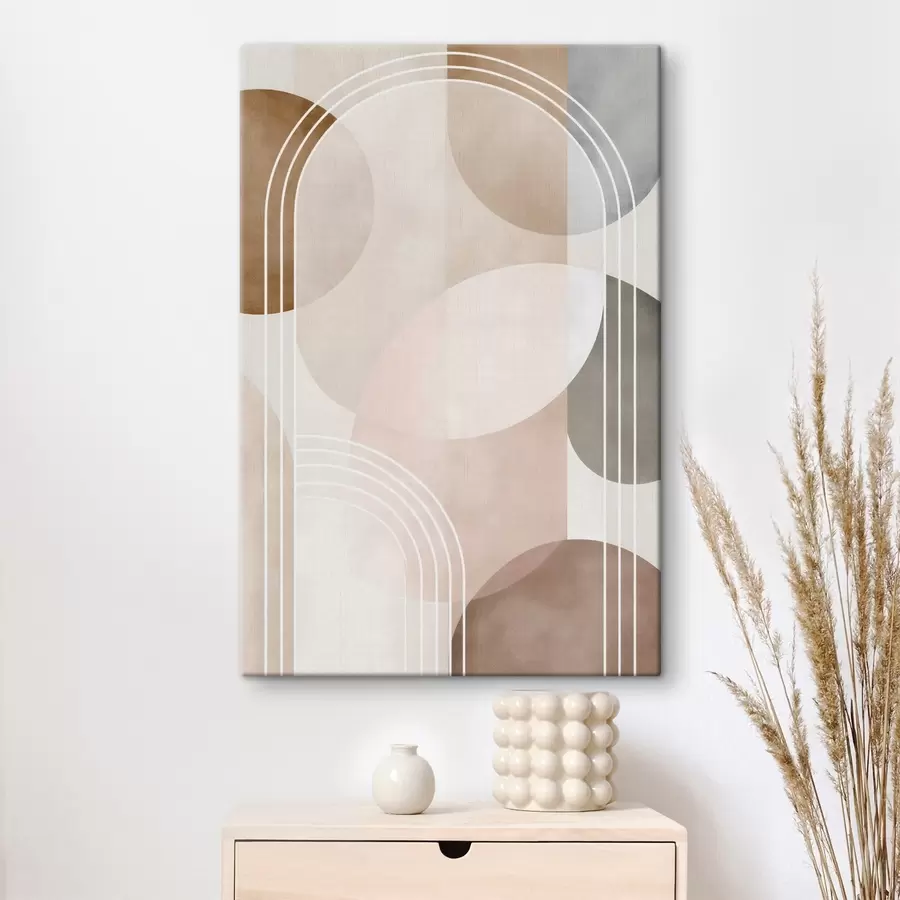 wall murals An abstract design featuring arches s50156