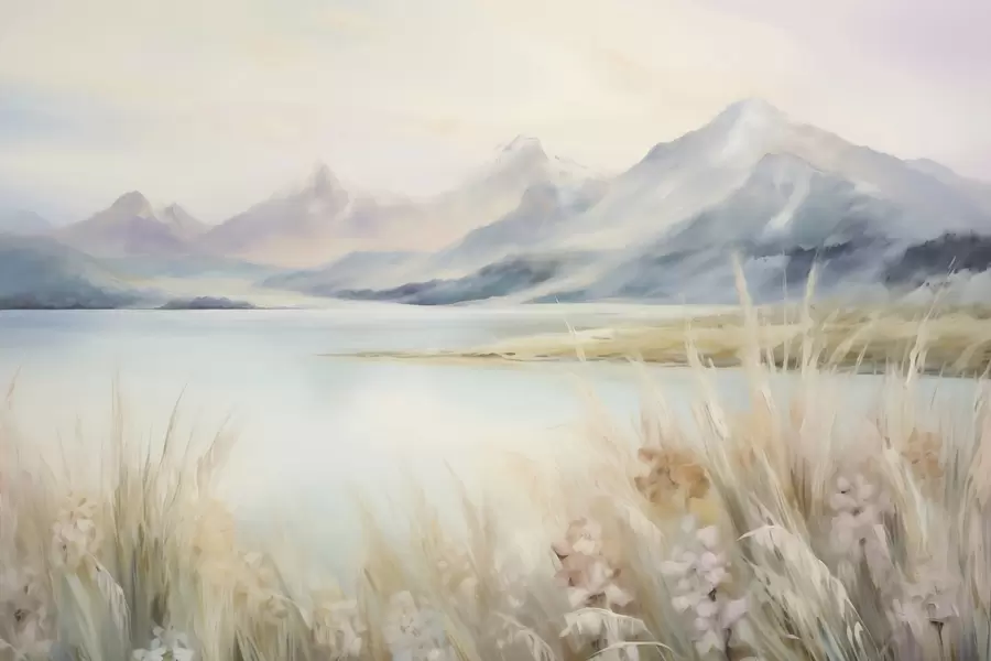 Wall Mural Photo Wallpaper Lake and mountains w05824