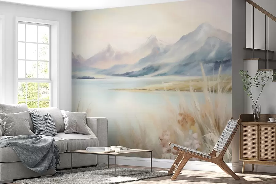 Wall Mural Photo Wallpaper Lake and mountains w05824