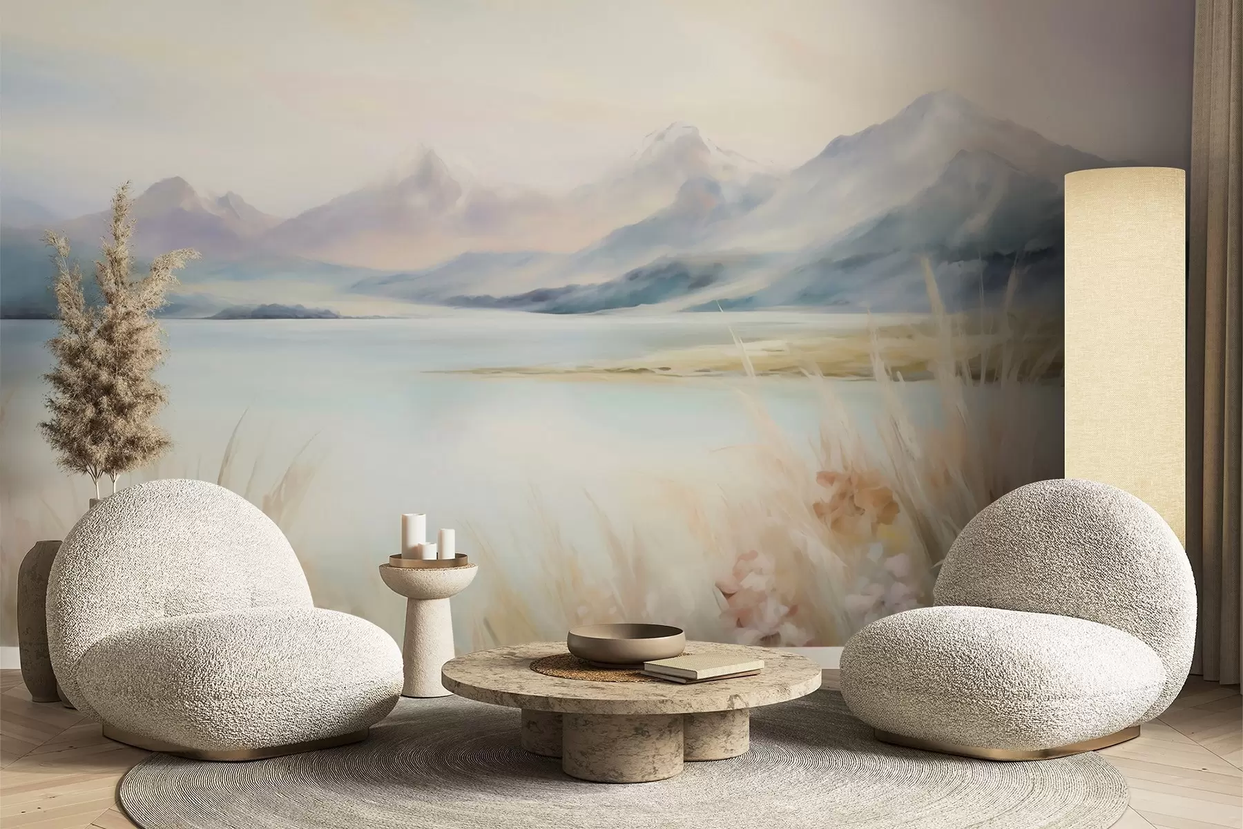 Wall Mural Photo Wallpaper Lake and mountains w05824