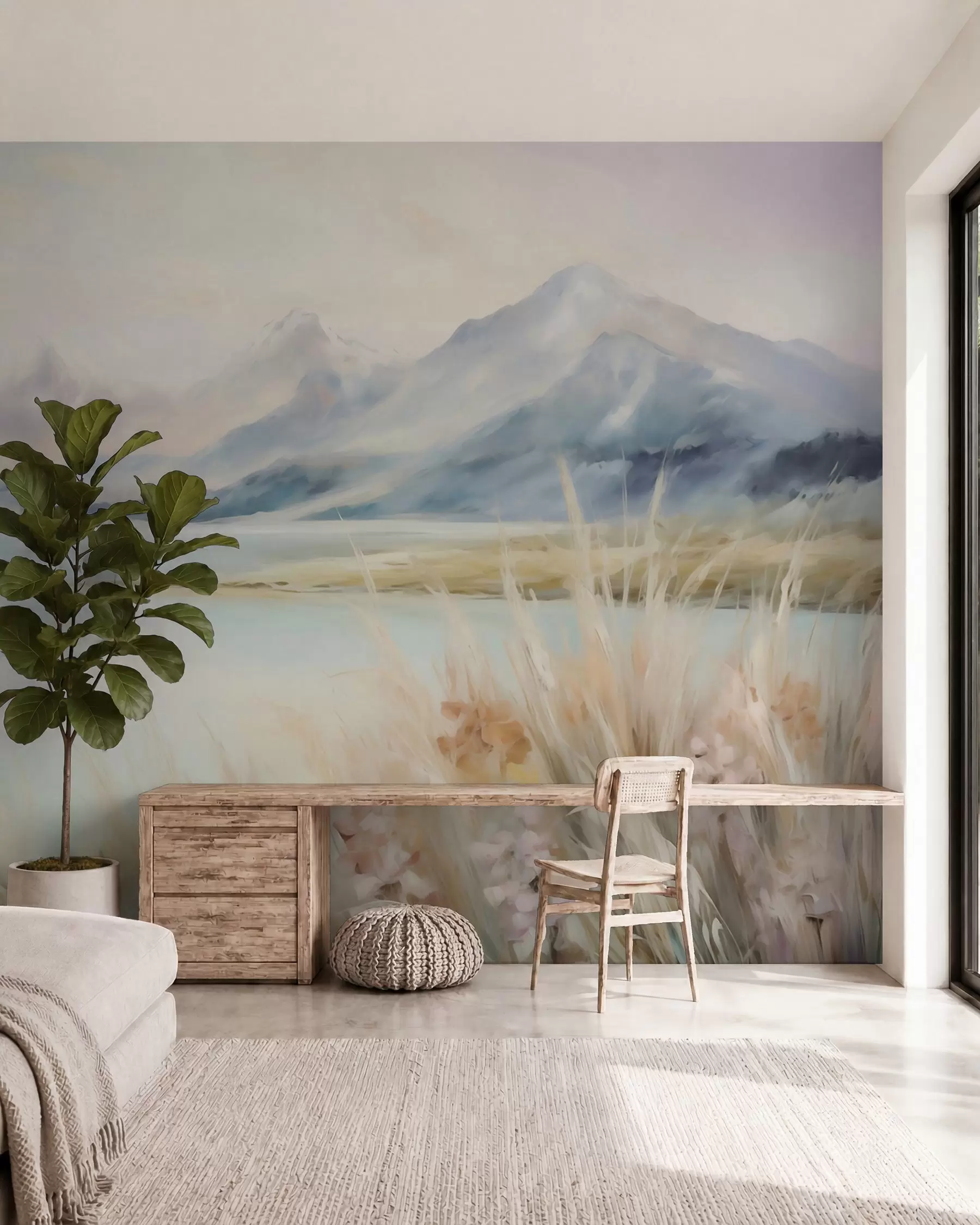 Wall Mural Photo Wallpaper Lake and mountains w05824