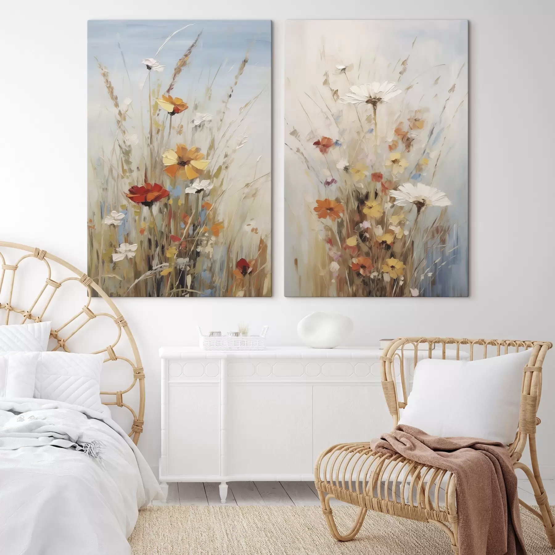 wall murals Wildflowers, imitation of painting m30818 