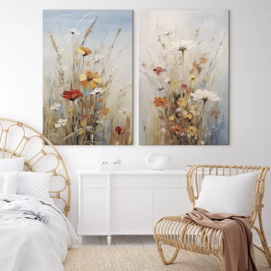 wall murals Wildflowers, imitation of painting m30818 