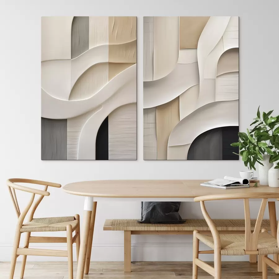 Wall Mural Photo Wallpaper Abstract composition, flat illustration m30822 