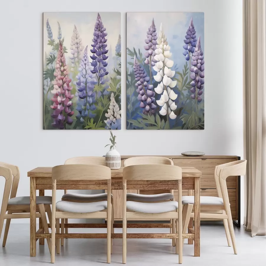 Wall Mural Photo Wallpaper Flowers, imitation painting m30826 