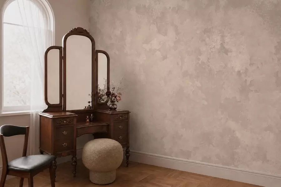 Wall Mural Photo Wallpaper Warm almond beige texture with soft natural tonal transitions w05814