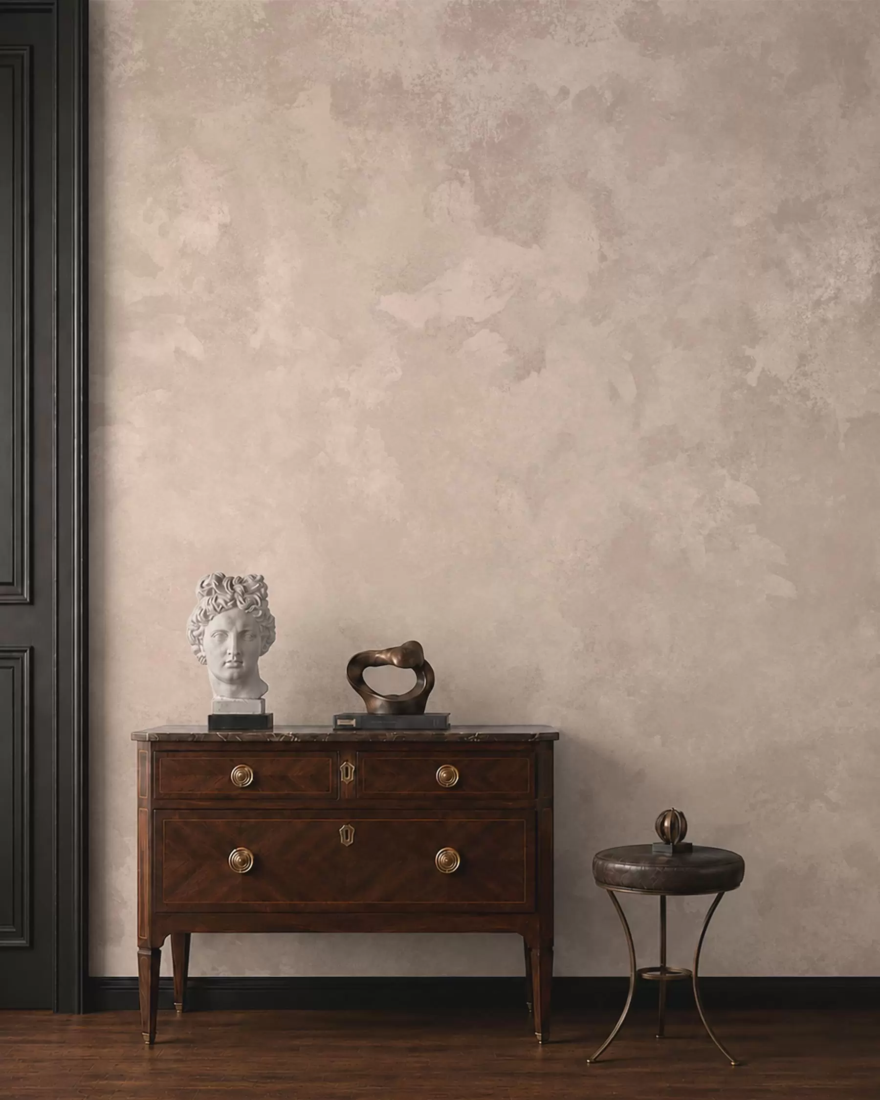 wall murals Warm almond beige texture with soft natural tonal transitions w05814