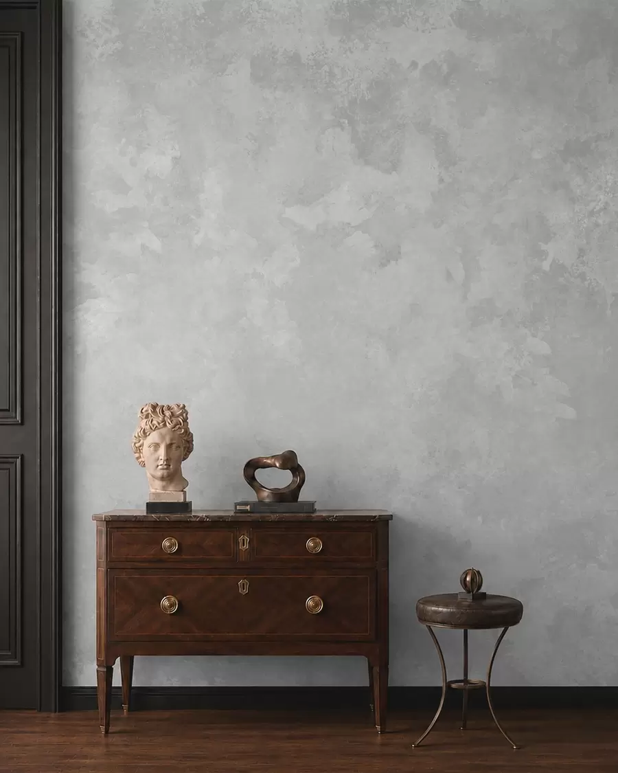 peintures murales Teinte gris perle clair avec des dégradés doux et nuancés w05814v1