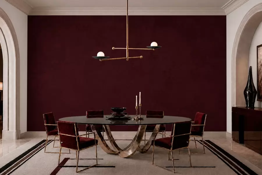 peintures murales Une couleur cerise foncée, avec une finale douce et veloutée w05814v2