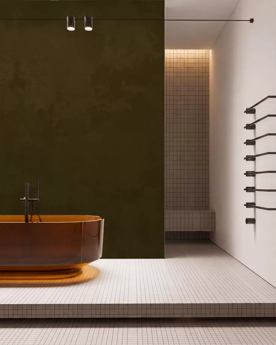 wall murals Dark olive tone with soft texture and natural tonal transitions w05814v3