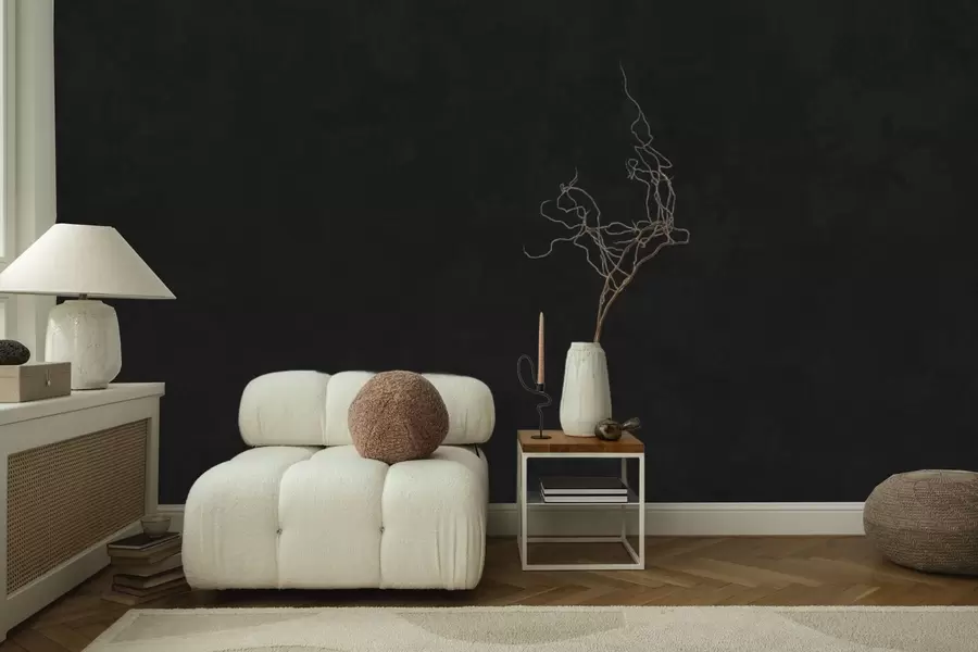 wall murals Deep charcoal tone with soft texture and subtle smoky transitions w05814v4