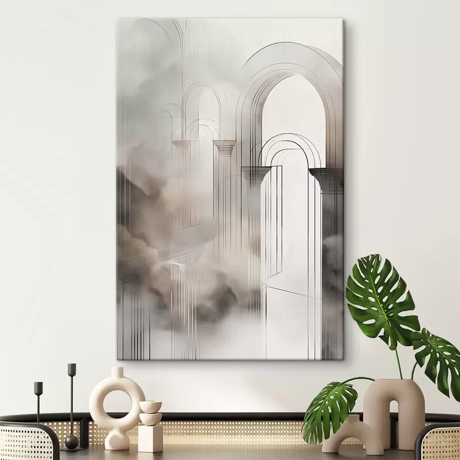 wall murals Misty Silhouette s50176