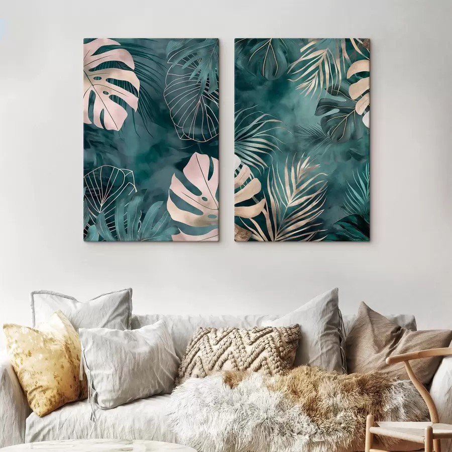 Wall Mural Photo Wallpaper Emerald Tropics m30832