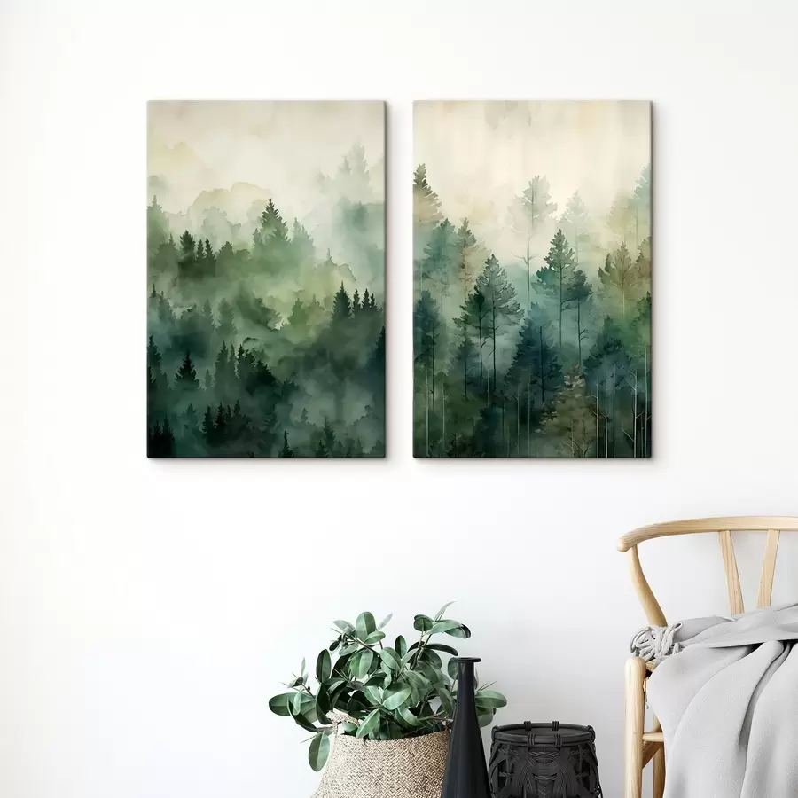 Wall Mural Photo Wallpaper Misty Forest m30833