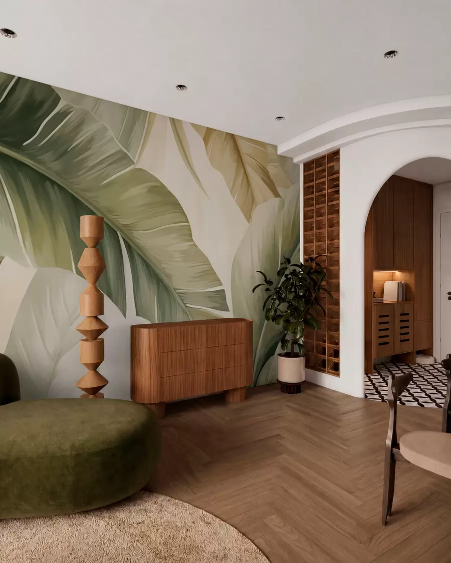 Wall Mural Photo Wallpaper Long banana leaves w05828