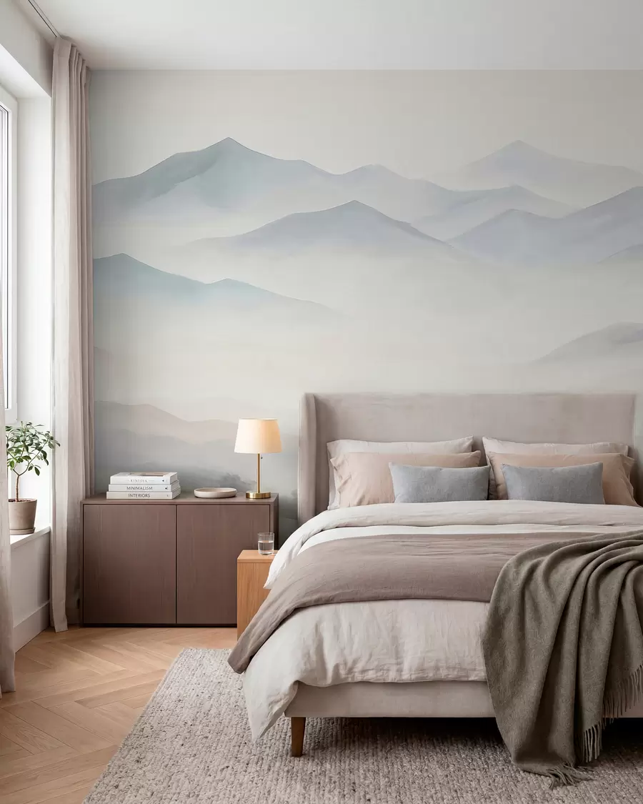 Wall Mural Photo Wallpaper Textured mountain landscape w05834