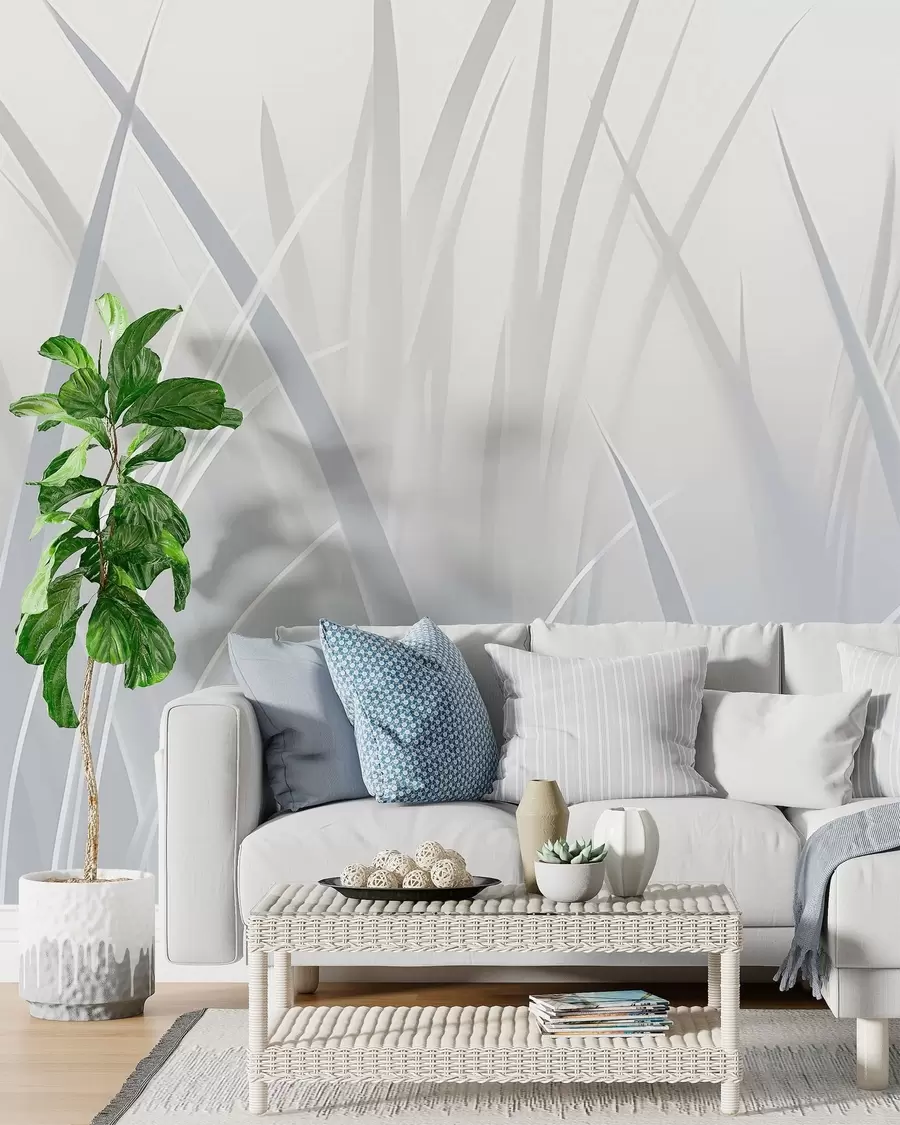 Wall Mural Photo Wallpaper Grass, sharp leaves w05836