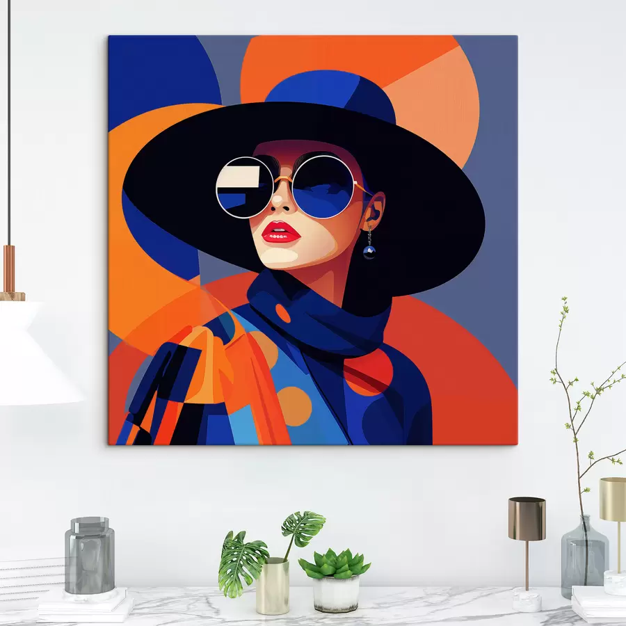 wall murals Geometric Portrait s50232