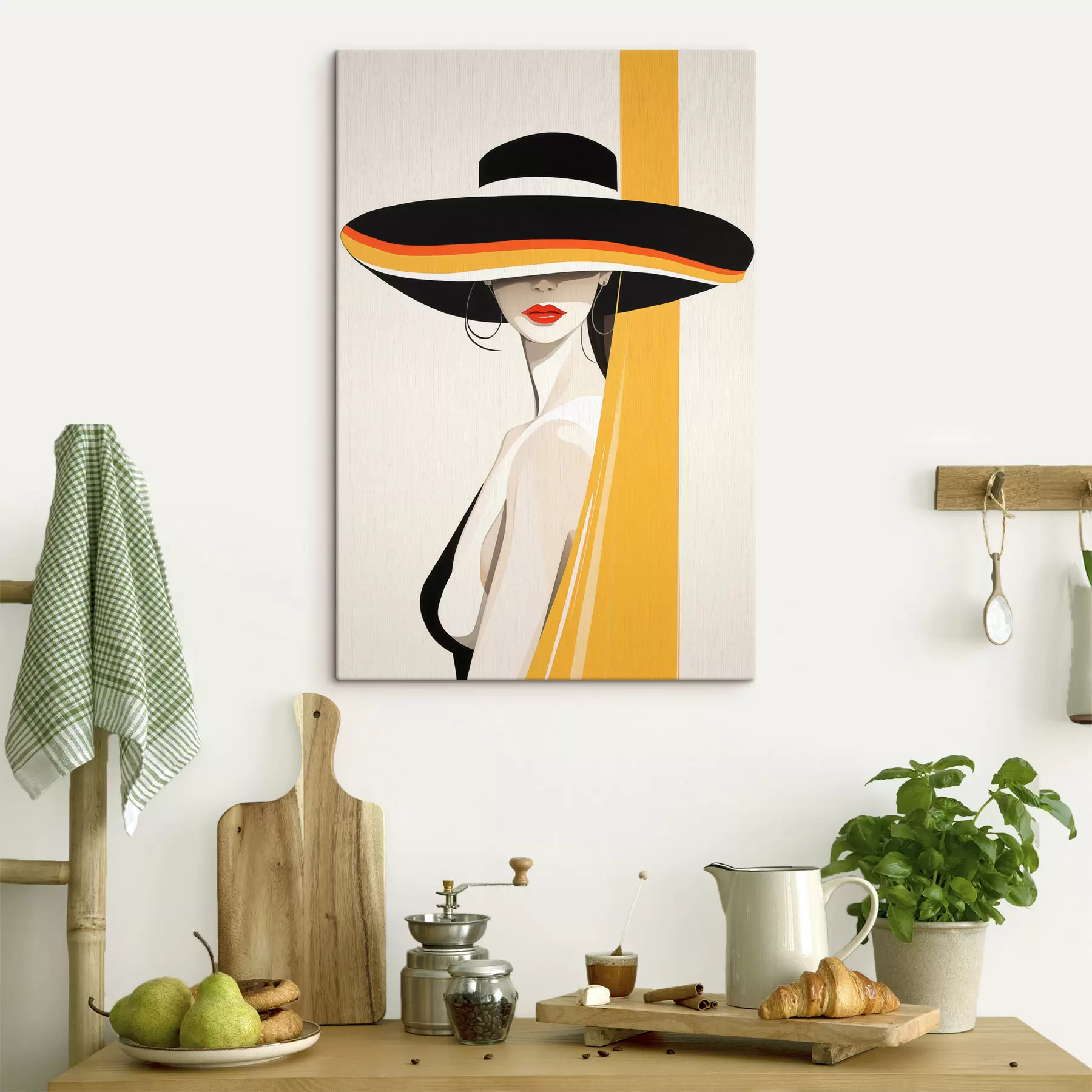 murales Chica con sombrero s50236