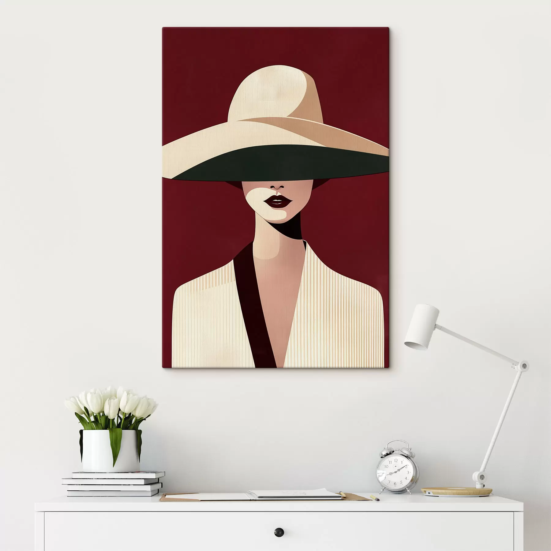 murales Chica con sombrero s50239