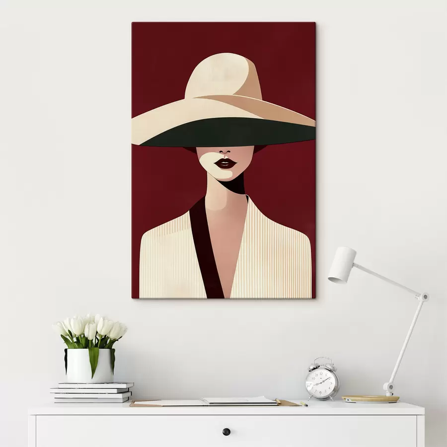 wall murals Girl in a Hat s50239