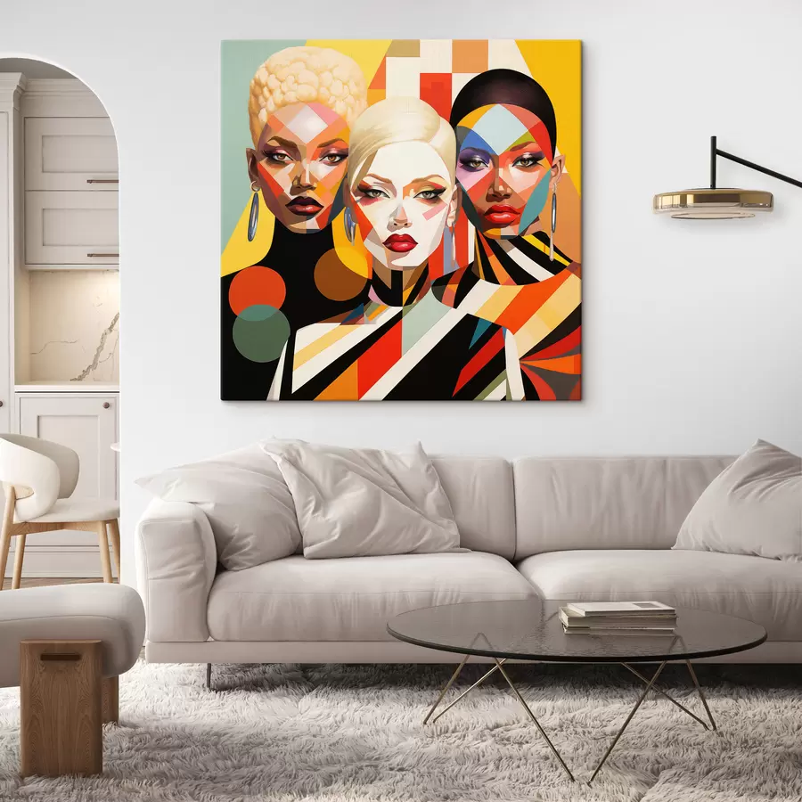 wall murals Abstract portraits of women s50253