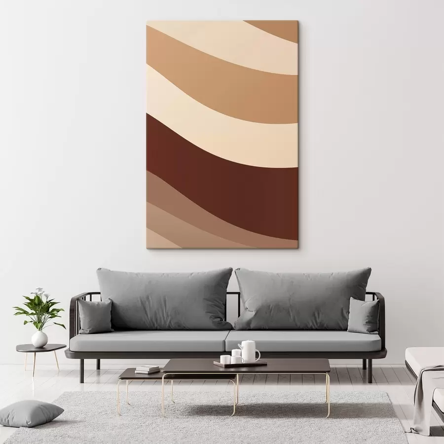 murales Rayas de chocolate y nata s50285