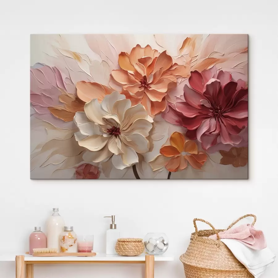 murales Flores primaverales tridimensionales s50288