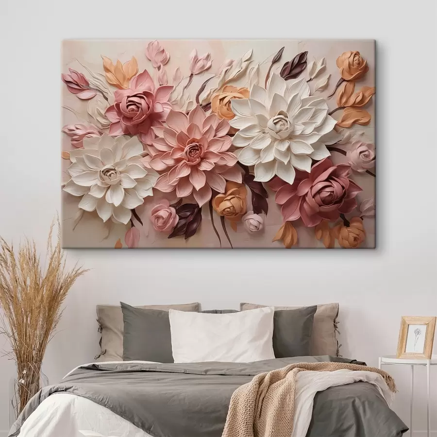 murales Ramo festivo en tonos pastel s50289