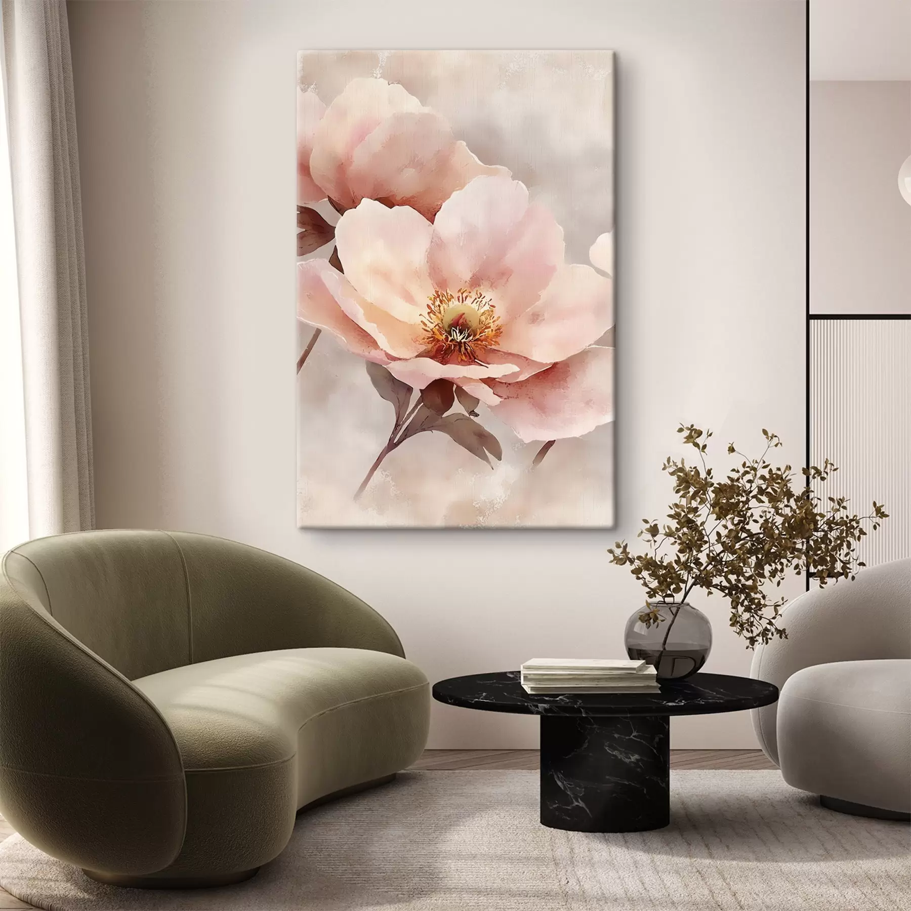wall murals Delicate Pink Peony s50290