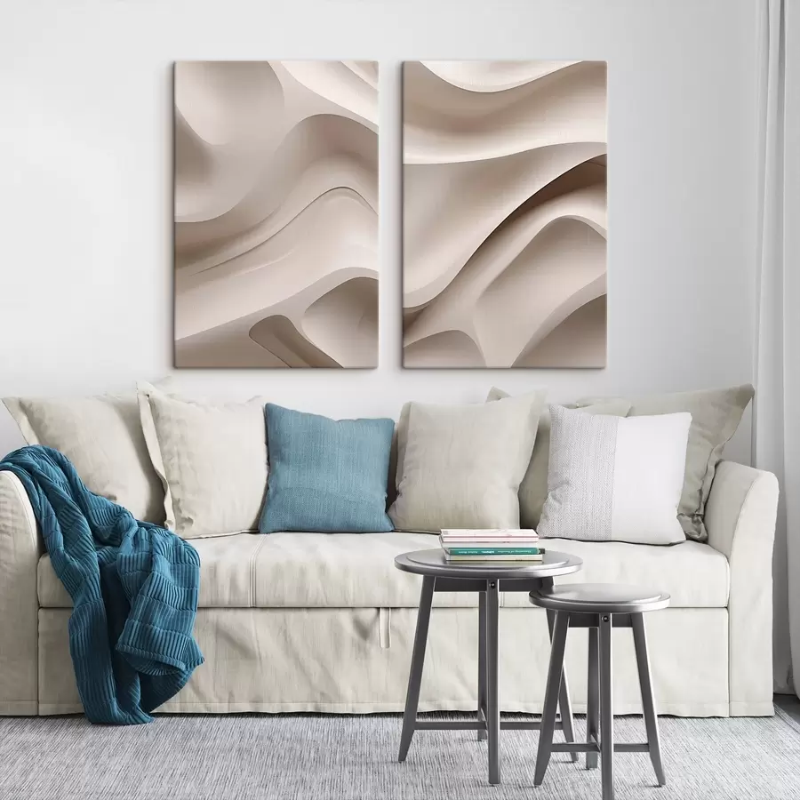 murales Relieve texturizado blanco m30869