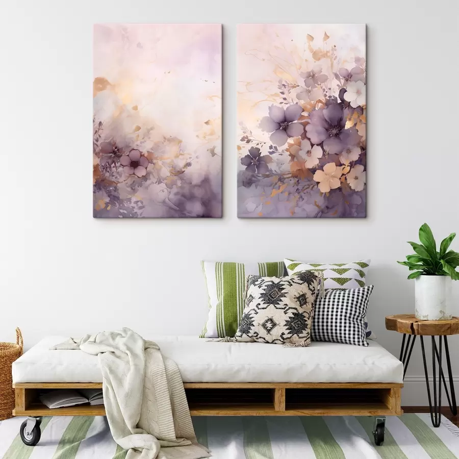 Wall Mural Photo Wallpaper A Blooming Garden by the Water m30872