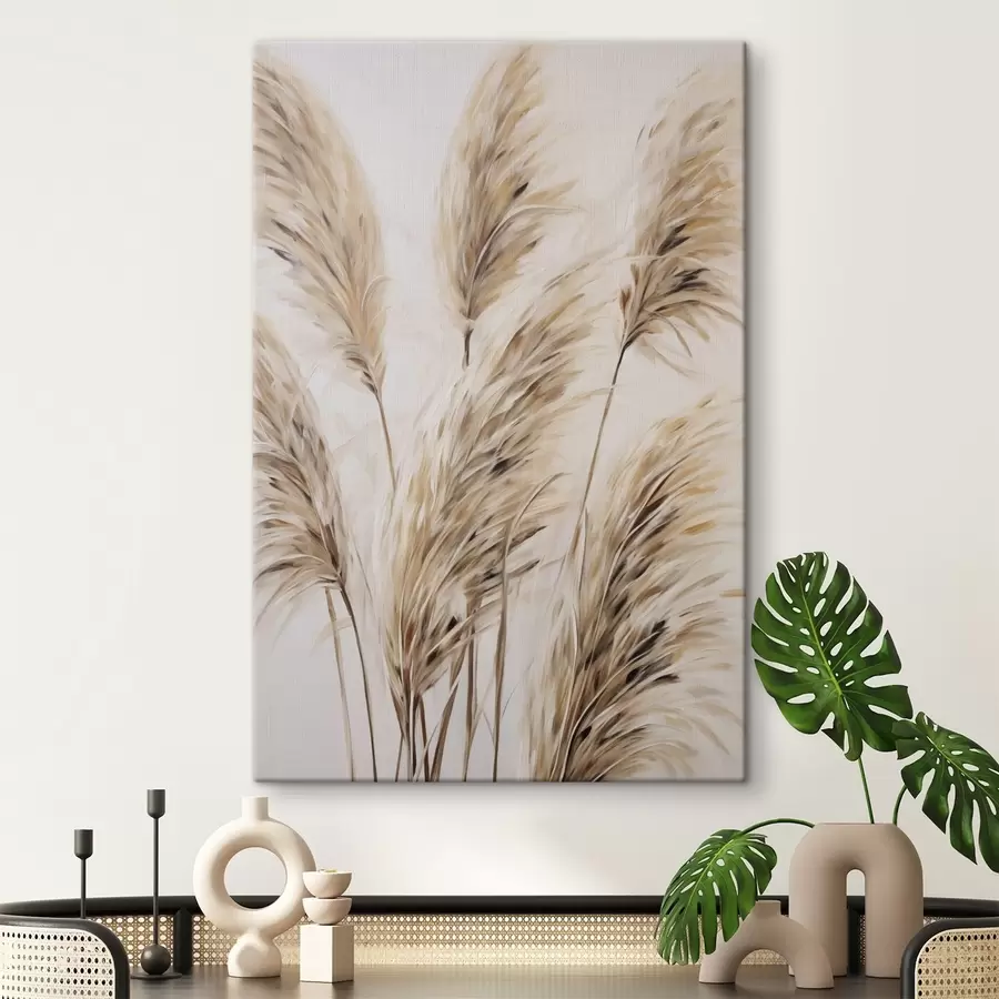wall murals Pampas branches, imitation painting s50268