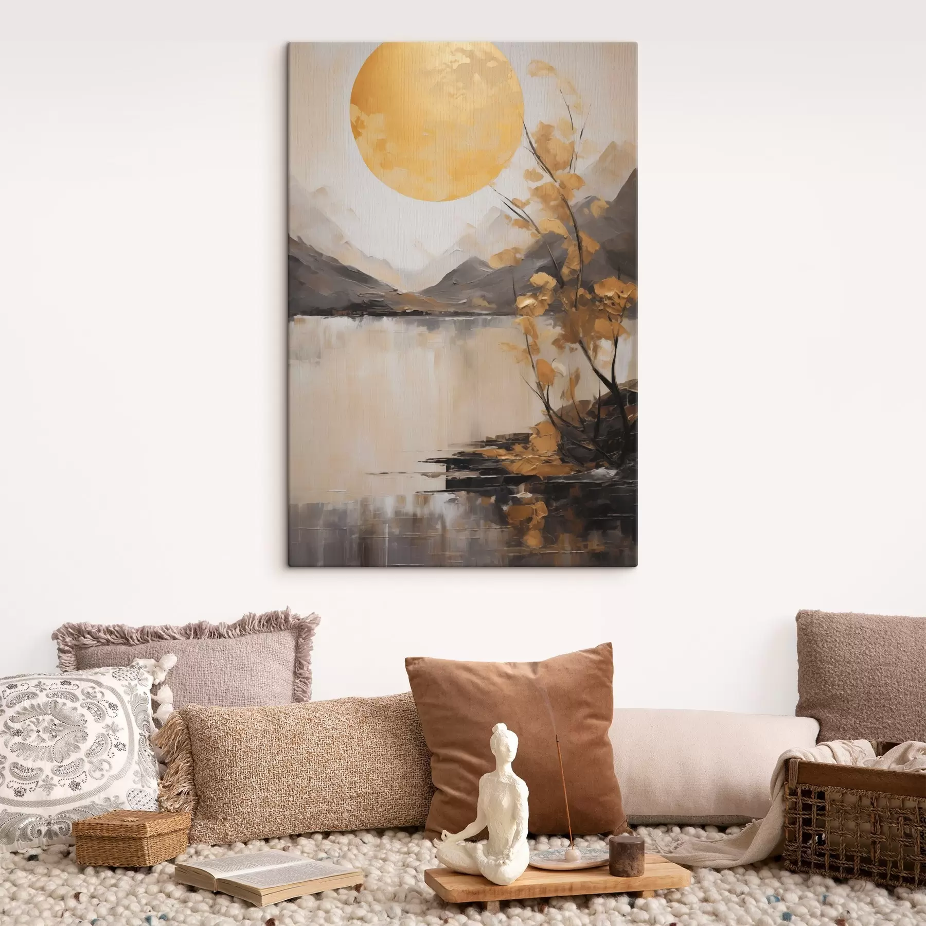 wall murals Abstract landscape, imitation of painting s50272