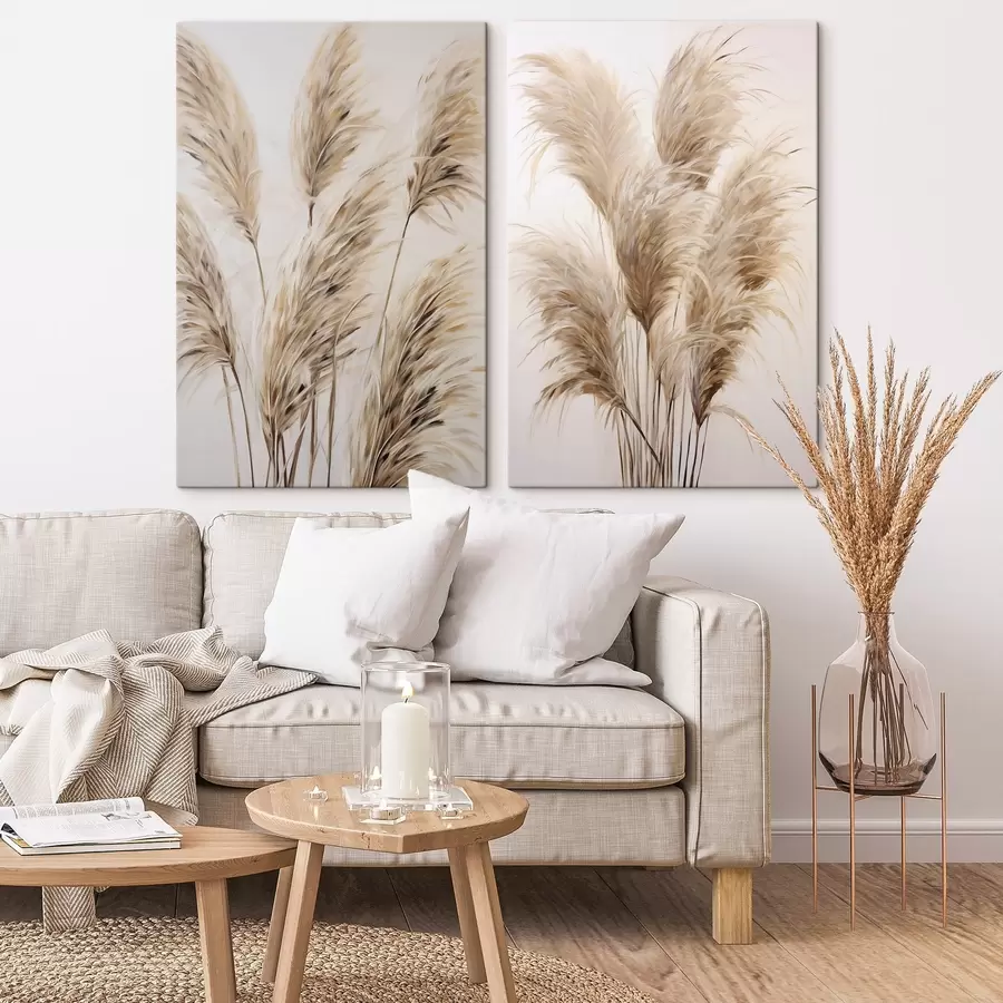 wall murals Pampas branches, imitation painting m30861