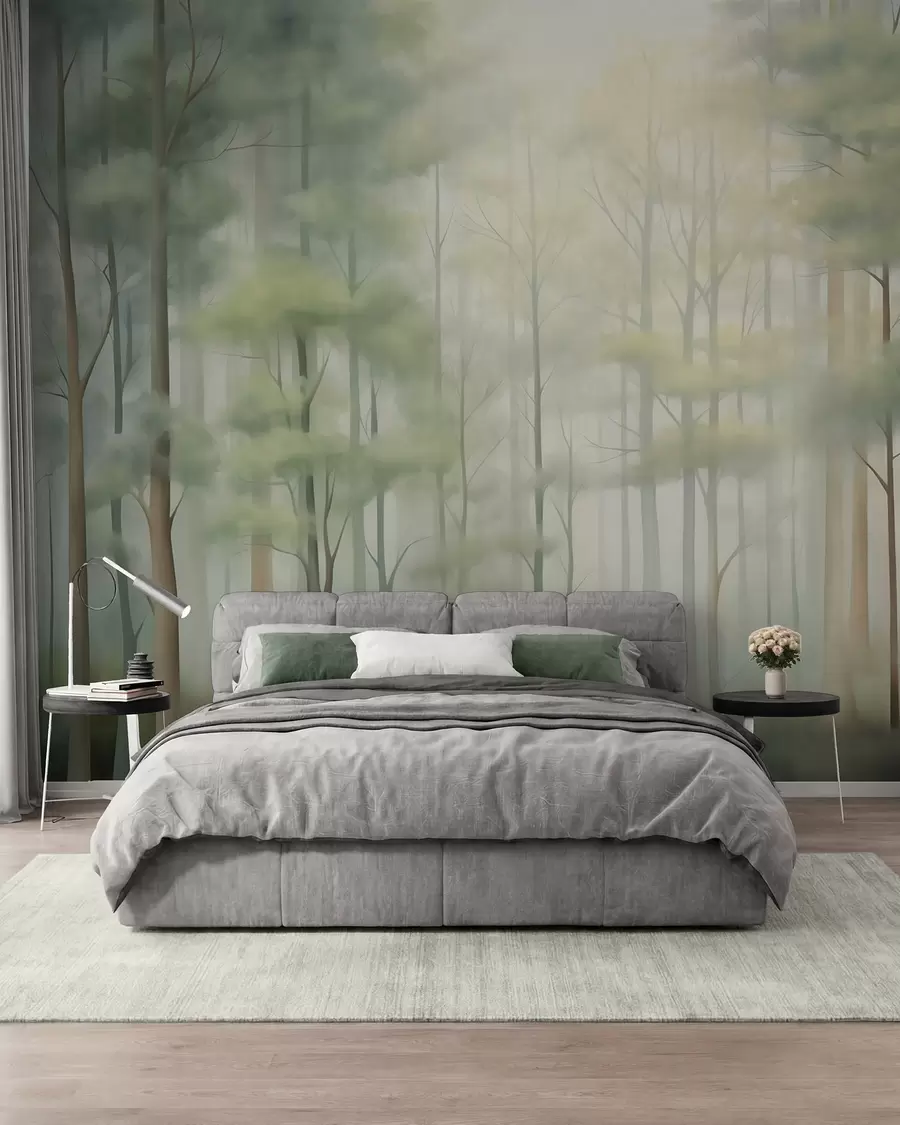 wall murals Abstract deciduous forest w05673