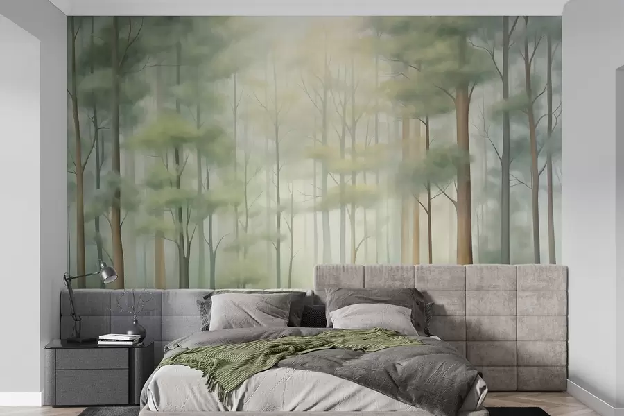 wall murals Abstract deciduous forest w05673