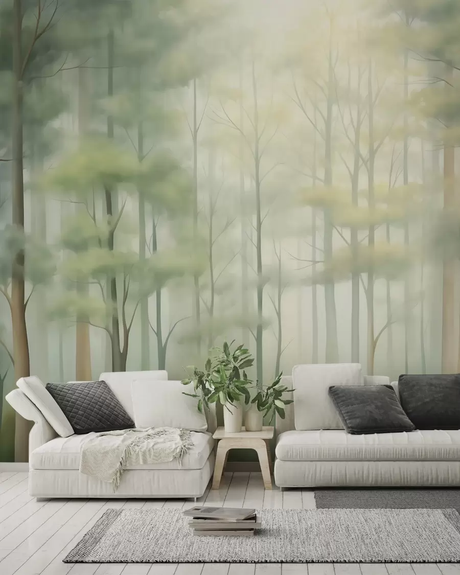 wall murals Abstract deciduous forest w05673
