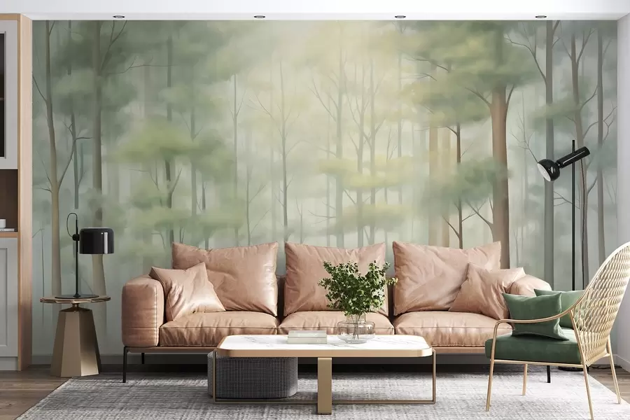 Wall Mural Photo Wallpaper Abstract deciduous forest w05673