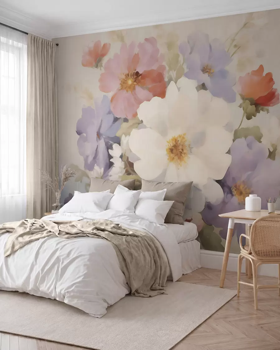 wall murals Abstract flowers w05850
