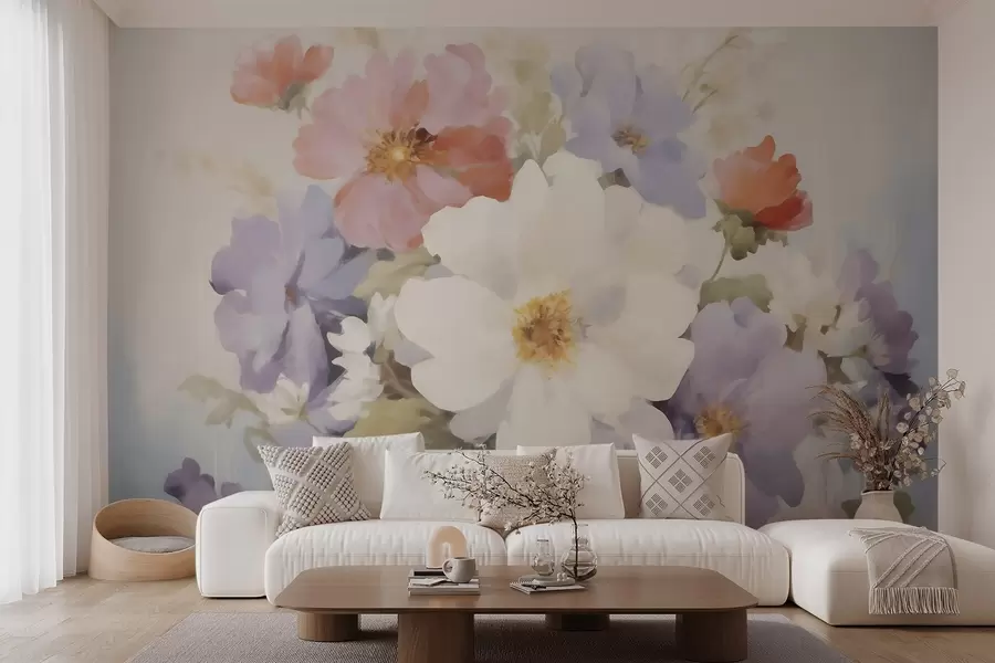 wall murals Abstract flowers w05850
