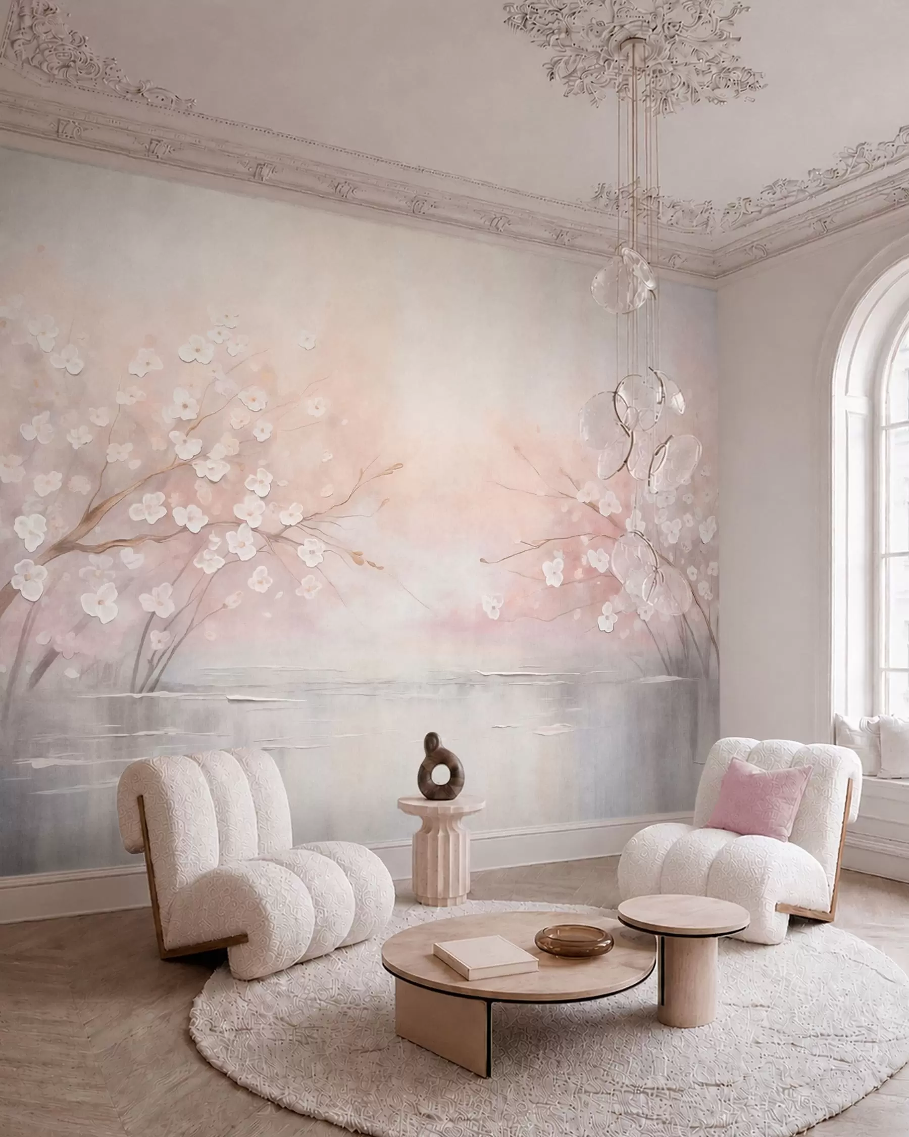 wall murals Blossoms by the Water w05858