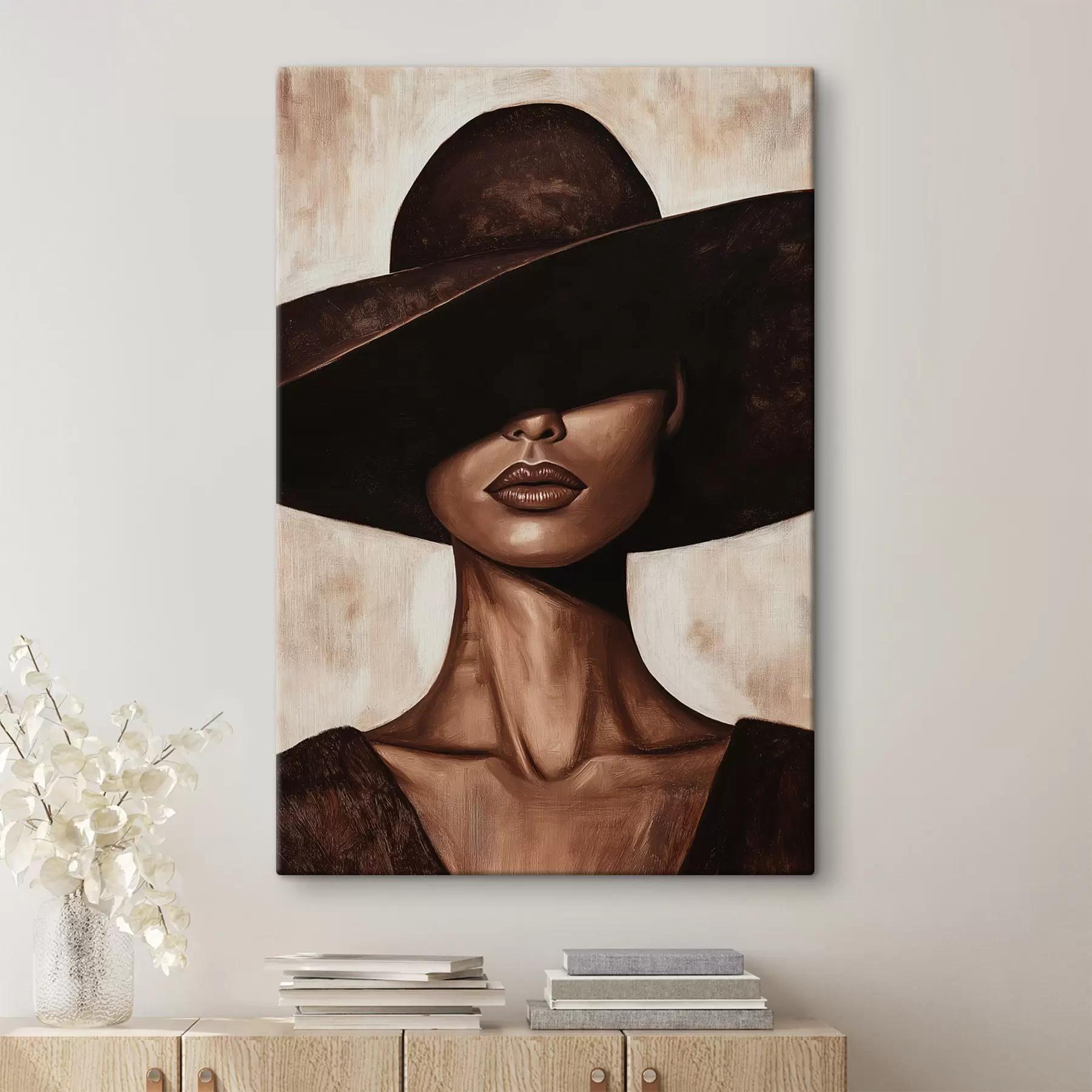 murales Mujer con sombrero s50319