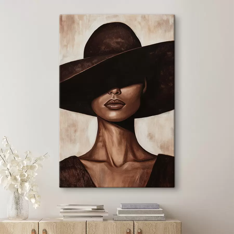 murales Mujer con sombrero s50319