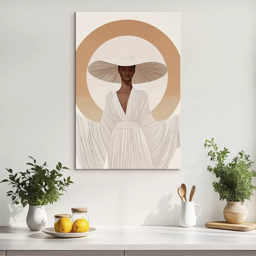 murales Mujer con sombrero s50326