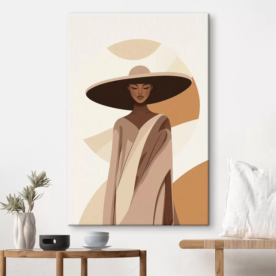 murales Mujer con sombrero s50327